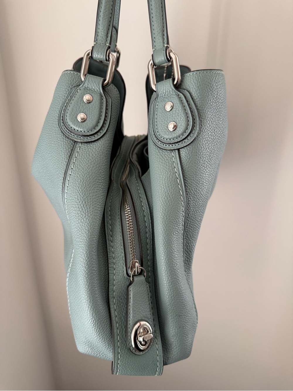 Coach Edie 31 Pebbled Leather Shoulder Bag - Picture 5 of 12